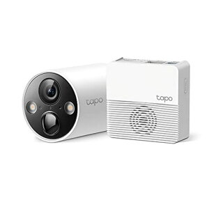 TP-Linkフルワイヤレスネットワークカメラ屋外ペット防犯2KQHD照明ライト搭載音声通話可能ハブ搭載メーカー保証1年カメラx1+ハブ1セットIP65準拠TapoC420S1