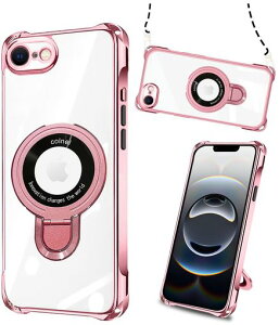 weiaoluoiPhone16e�P�[�X�����O�t���A�C�t�H��16e�P�[�XMagSafe�Ή��N���AiPhone16e�J�o�[�ԍڃz���_�[���C�A���X�[�d�ϏՌ����͋��S�ʕی�w��h�~�}�O�l�b�g���ڑ��@�\�X�^���h���^�y