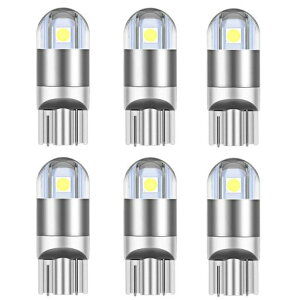 T10 W5W LED ホワイト 爆光 ポジションランプ W5W LED ナンバー灯 ライセンスランプ メーター球 ルームランプ ウエッジ球 コーナリングランプ車用 車検対応 3030チップ 2W 12V-24V 6個セット 1年品質サ