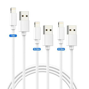 iPhone[dP[u[MFiFؕivCgjOP[u[0.5m/0.5m/1m]3{Zbglightning[dR[h}[d&ϋviPhone14/13Pro/12/12Pro/11/XS/XR/SE/iPad