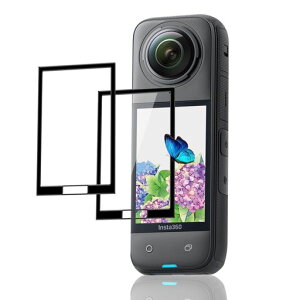 【2枚セット】対応Insta360X5/X4ガラスフィルム【日本旭硝子硬度9H】対応Insta360X5/X4フィルムスクリーンプロテクター強化ガラス液晶保護フィルム3DTouch対応、高透過率、気泡ゼロ