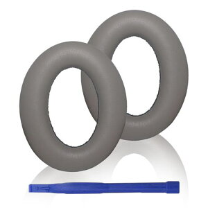 ADHIPER MOMENTUM 4 イヤーパッド ゼンハイザー MOMENTUM 4 オーバーイヤー/オーバーイヤーヘッドフォン用交換用イヤーパッド プロテインレザー(グレー)