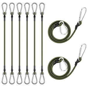 シェードフック取り付け金具強力8個入りゴムひもサンシェード固定バンド荷締めベルト荷物ベルト固定金具ベランダ日除けシェード伸縮性ロープオーニングサンシェード庭屋外キャンプ…