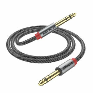 ANYPLUS6.35mm楽器ケーブル【3m】6.35mmギターラインステレオ標準プラグ線、公対公、調音台、ギター、拡声器、スピーカーなどを接続するために使用される