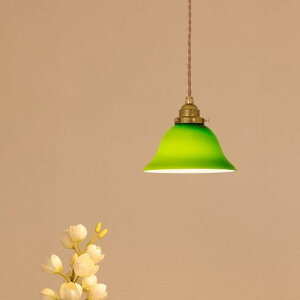 ペンダントライトガラス真鍮E26口金LED電球付属引掛けシーリングライト照明器具天井吊り下げ灯北欧おしゃれかわいい手作り