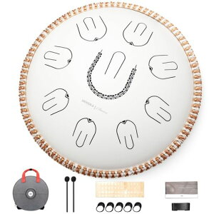 MOOZICA14�C���`�X���b�g�h�����^���O�h�����n���h�p��18�����n����C�}�C�i�[440Hz�X�`�[���^���_���{���f�U�C���ґz���K�T���y�Ö@�Ŋy��}���b�g���{��������Ǝ��[�o�b�O�t��(���A�}���c