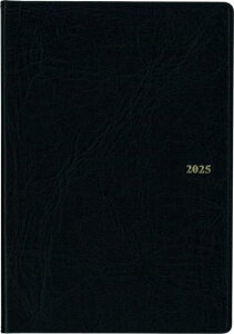 博文館手帳2025年マンスリースケジューラー黒No.59(2025年1月始まり)