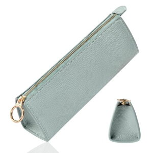 Accartペンケース筆箱大人学生メンズレディーススリムペンポーチ万年筆ふでばこ大人pencase高校生レディースメンズ男女兼用オフィス就職祝いプレゼント昇進入学成人祝いギフトコンパク…