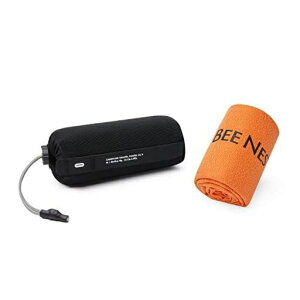 BeeNesting速乾タオルそっかんタオルスポーツタオルマイクロファイバータオル軽量吸水コンパクト収納袋付き旅行水泳アウトドア登山用2枚セット(S+Mオレンジ)