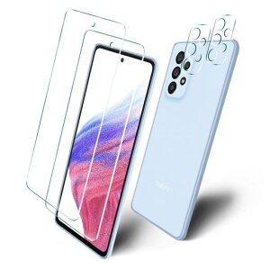 【4枚セット専用】2枚FORGalaxyA535GSC-53C用のガラスフィルム+2枚カメラ保護フィルム硬度9H旭硝子製高透過率FORGalaxyA535GSC-53C用のフィルム強化ガラス液晶ガラス防指紋