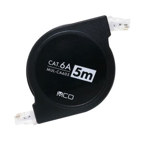 ~V(Miyoshi)MCOLANP[u5m莮cat6AJeS[6A10Gbps10MKR[h[Le[N^тɕ֗ZMUL-CA605/BKubN