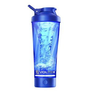 VOLTRX電動シェイカープロテインシェイカーボトルUSB-C充電式ポータブルプロテインミキサーシェーカーカップトレーニング、フィットネス、運動用Tritan材質600ml
