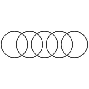 Ofowin5個入りOリングニトリルゴム46mmx50mmx2mmブラックオーリング46mmの内径50mmの外径2mm幅円形シールガスケット耐熱耐油防水耐摩耗性車エアコン各種機器のガスケットに機械修理