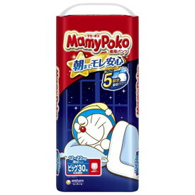 【旧品】【夜用パンツビッグサイズ】MamyPokoマミーポコ夜用パンツドラえもんオムツ(12~22kg)30枚