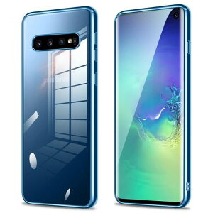 GalaxyS10�P�[�X�N���A�M�����N�V�[S10SC-03LSCV41�����X�}�z�P�[�X�J�o�[�ϏՌ����^�\�t�gTPU���ϖh�~���w�ʃN���A�ی�J�o�[(�u���[)