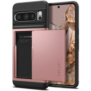 SpigenGooglePixel8Pro�P�[�X�J�[�h���[MIL�K�i�擾�ϏՌ��w��h�~���h�~�Ռ��z����d�\���X�����E�A�[�}�[CSACS06324(���[�Y�E�S�[���h)