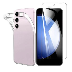 �y1���K���X�t�B����+1��TPU�V���R���P�[�X�zForGalaxyS23FESCG24�p�̃K���X�t�B����ForGalaxyS23FE�p�̃t�B���������K���X�ی�t�B����ForGalaxyS23FE�p�̃P�[�X�N���A