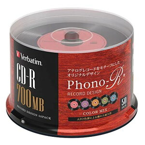 Verbatimo[xC^f[^pCD-RR[hfUC700MB50J[MIXPhono-R(tHmA[)SR80FHX50SV7