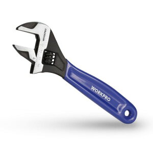 WORKPROモンキーレンチスパナアジャスタブルレンチ最大口幅24mm調整可能目盛付き軽量パイプ水栓水道配管修理作業自動車給水装置空調設備建築金具メンテナンス全長150mm