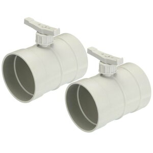 Edinstryダンパー制御手動ダンパー制御エアダクトベントバルブダンパーストーブ暖炉ダンパー換気ダンパー換気口φ90mmポリエチレン2pcs