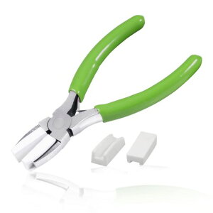 LEONTOOLがま口用ペンチ仕上げキズナッシーペンチ傷をつけにくい平やっとこ平ヤットコ予備取替樹脂パーツ2個付きポーチがま口ワーク手芸用工具ハンドメイドジュエリーツールアクセサリ…