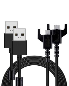 KONXISA���W�N�[��G���C�����X�}�E�X�[�d�P�[�u���[�d��LogicoolGPROXSUPERLIGHT/PROWIRELESS/G703h/G403/G900/G903h�p�[�d�P�[�u��1.8mUSB-Micro