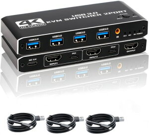 KVMXCb`AHDMIKVMؑ֊21oPCؑ֊4K@120Hz𑜓xHDj^[}EXL[{[hv^[Lł{^&LR؂ւΉAd/c/yɍœKdtUSB-C3.0P[uc