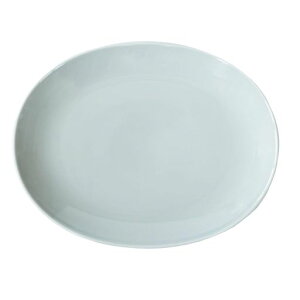 西海陶器波佐見焼Commonコモンプレート皿オーバルグレー直径約27cm電子レンジ食洗器対応日本製13219