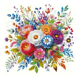 Fluiddragonダイヤモンドアート初心者5Dモザイクアートダイアモンドビーズ絵画キットDIY・手作り絵画手芸キットダイヤモンド塗装全面貼り付けタイプ手芸キット(Y012)