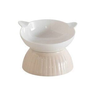 ペットボウル猫食器えさ入れdish猫みずのみお皿磁器滑り止め犬フードボウル(黄色です)