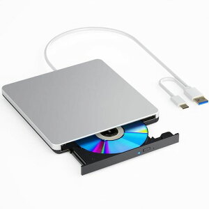 外付けDVD/CD再生ドライブUSB3.0対応可ポータブルCDDVDドライブ外付け視聴読書書込対応CD/DVDディスク読み込み書き込み再生プレイヤー焼きダビング対応Window/MacOS対応