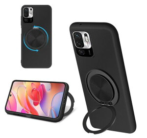 RedmiNote10JE/RedmiNote10T�P�[�X�V���R��MagSafe�Ή������O�t��360°��]�X�^���h�c�����Ή��A�W���X�^�u���X�^���h�}�b�g�d�グ�ϏՌ��X�}�z�P�[�X�Ռ��z���|�P�b�g����TPU���^�y��