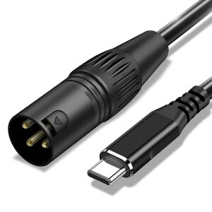 USBC-XLRケーブル3MTypeCオスtoXLRオス変換アダプタUSBタイプC-XLRオス出力ステレオケーブルアンプ、スピーカー、ミキサーコンソールなど用
