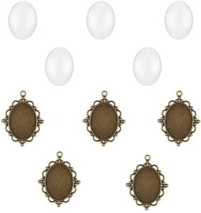 [PHPandaHall]40x30mmNAKXJ{Vƃ~[M5Zbgȉ~`y_gێMAeB[NÔ