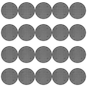 LIKENNY鉢底用ネット直径75mm植木鉢グリッド底ネットプランター排水網防虫土壌損失通気鉢底アミフラワーポット防止腐食園芸多肉植物観葉植物20枚入り(7.5cm)