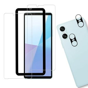 HUAKE���Y�Ɏq�f�ސ��Ή�Xperia10VISOG14SO-52E�p�K���X�t�B�����J�����t�B���������K���X�d�x9H�t���ی�t�B���������Y�J�o�[�y2��+2��+�K�C�h�g�t���z