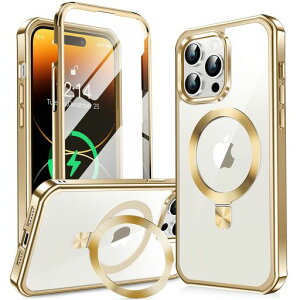 y360°SʕیEX^hEMagsafeΉzKELLCASEiPhone14PropP[XʉBX^hECDOcCX[dphone14proJo[ϖh~PCwʃbLop[