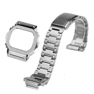 [Zealbeaty]V4.0�p�R���p�`�u��G-SHOCK�X�e�����X�X�`�[�����v�o���hDW5600GW-B5600�ADW-5000�ADW-5030�E�H�b�`�o���h�ƃP�[�X�\���b�h�X�`�[���x�[��(�X�g���b�v�ƃx�[��DW5600��)