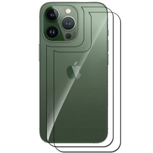 【2枚入】iPhone13ProMax用の背面フィルムiPhone13ProMax用の背面保護フィルム高硬度9H高透過率気泡防止飛散防止傷防止耐指紋撥油性貼り付け簡単アイフォン13プロマックス対応(6.7インチ)
