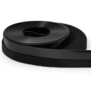 極薄柔らかい非常に狭い幅約8mm長さ約5mベルクロ手縫いドール面ファスナー手芸多用途縫製用裁縫細幅強力縫製タイプ裏粘着剤なし人形用ドール服の材料裁縫用DIY靴服飾部品ブラック