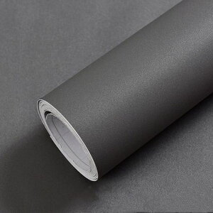 壁紙シールグレー44.5cmx10mリメイクシート無地はがせる防水シートカッティングシートリフォームシート厚手おしゃれ剥がせる壁紙DIY耐熱(ダークグレー)