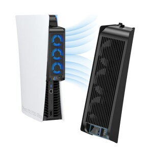 旧型ps5用冷却ファンps5冷却PS5周辺機器LEDライト付き冷却ファン旧型PS5コンソール用放熱USB3.0ポート付外付けクーラーディスク版/デジタル版両対応PS5アクセサリーゲーム機用ブラック【PS5