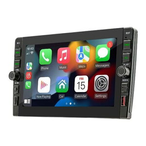 8�C���`�^�b�`�X�N���[���J�[���W�I�I�[�f�B�I�v���[���[forCarPlayAndroidAuto�Ή�2DINUSB/Bluetooth�n���Y�t���[�d�b�~���[�����x�����A�r���[�J�����ƊO���}�C�N�t��