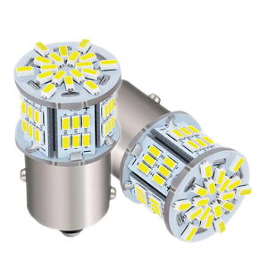 HooMoo3014SMD(P21W1156S25BA15SG18)LED�o���uLED���C�g�ԗpLED�����v54�ASMD�V���O���ėp�ϊ������P�x12V/24V�z���C�g6000-6500K2�Z�b�g