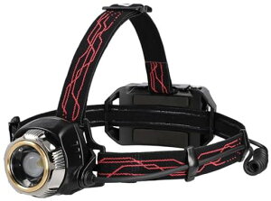 GENTOS(ジェントス)LEDヘッドライトUSB充電式(専用充電池/単3電池)強力1200ルーメン防水GシリーズGH-200RG作業用プロユース向け