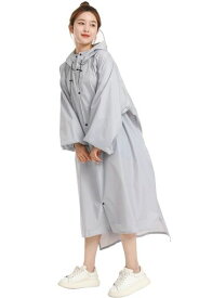 BUQIRENレインコート自転車レインポンチョ大きいサイズ通学レディースメンズ大きめロングリュック透明バイザー防水雨具雨カッパキャンプ携帯通勤通学ママ保育園の送迎袖ありバイクポ…