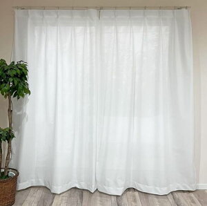 カエイレース(Kaei-lace)日本製抗菌防臭加工ミラーレースカーテン帝人フロンティア(株)特殊機能糸エコリエ無地調幅100cmx丈88cmホワイト2枚組