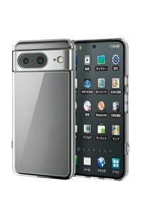 エレコムGooglePixel8ケース耐衝撃ハイブリッド素材極み設計四つ角エアークッションワイヤレス充電対応ストラップホール付きクリアPM-P233HVCKCR