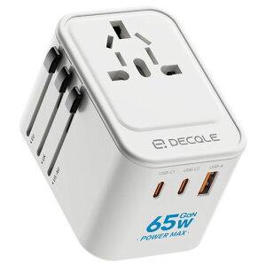 �yGaN65W�}���[�d�zdecqle�C�O�ϊ��v���O�R���Z���g�}���`�ϊ��v���O2USB-C(GaN65W�}���[�d)&1USB-A�|�[�g4�䓯���[�d