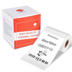 MemoqueenM110�z���C�g���N�^���O���T�[�}�����x��40mm*60mm(11/2�h*21/4�h)�S�����T�[�}����ׂ�݊�Memoqueen/PhomemoM110���x���v�����^�ɑΉ�130���̂�ׂ�